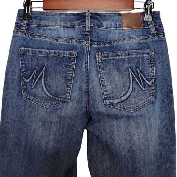 Maurices Faded Skinny Denim Blues Jeans Size 2 Short - Picture 4 of 7